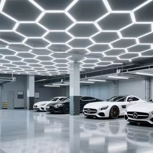 O que torna as luzes de garagem Hexagon uma escolha inteligente?